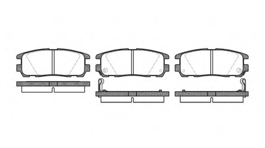 Set placute frana,frana disc ISUZU TROOPER (1998 - 2016) REMSA 0426.02 piesa NOUA