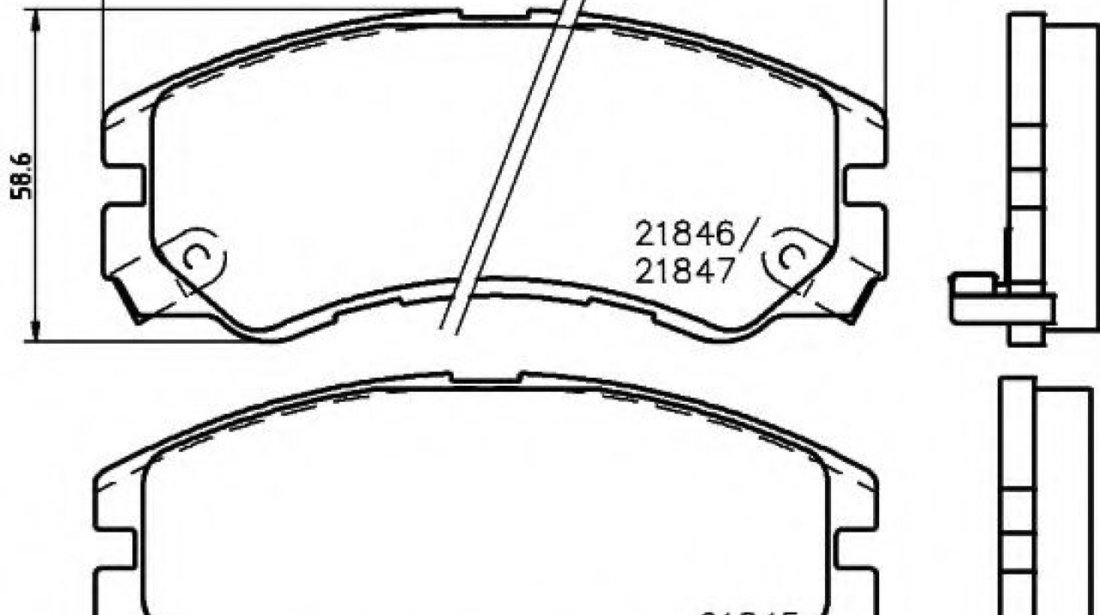 Set placute frana,frana disc ISUZU TROOPER (UB) (1991 - 2000) TEXTAR 2184501 piesa NOUA