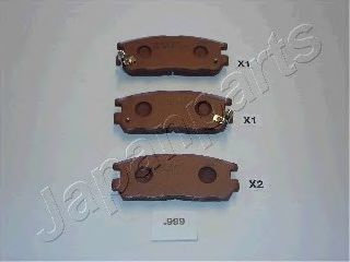 Set placute frana,frana disc ISUZU TROOPER (UB) (1991 - 2000) JAPANPARTS PP-999AF piesa NOUA