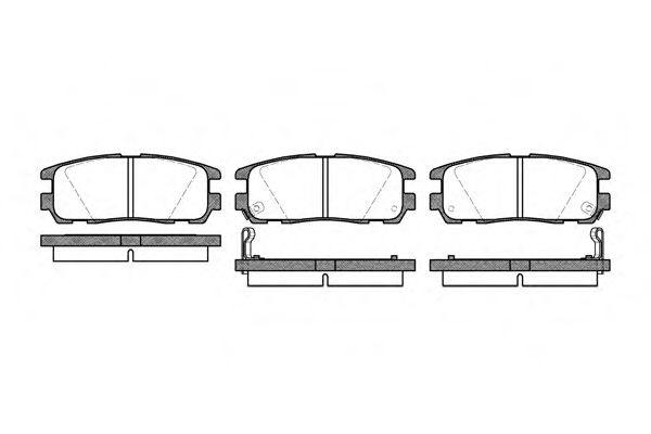 Set placute frana,frana disc ISUZU TROOPER (UB) (1991 - 2000) REMSA 0426.02 piesa NOUA