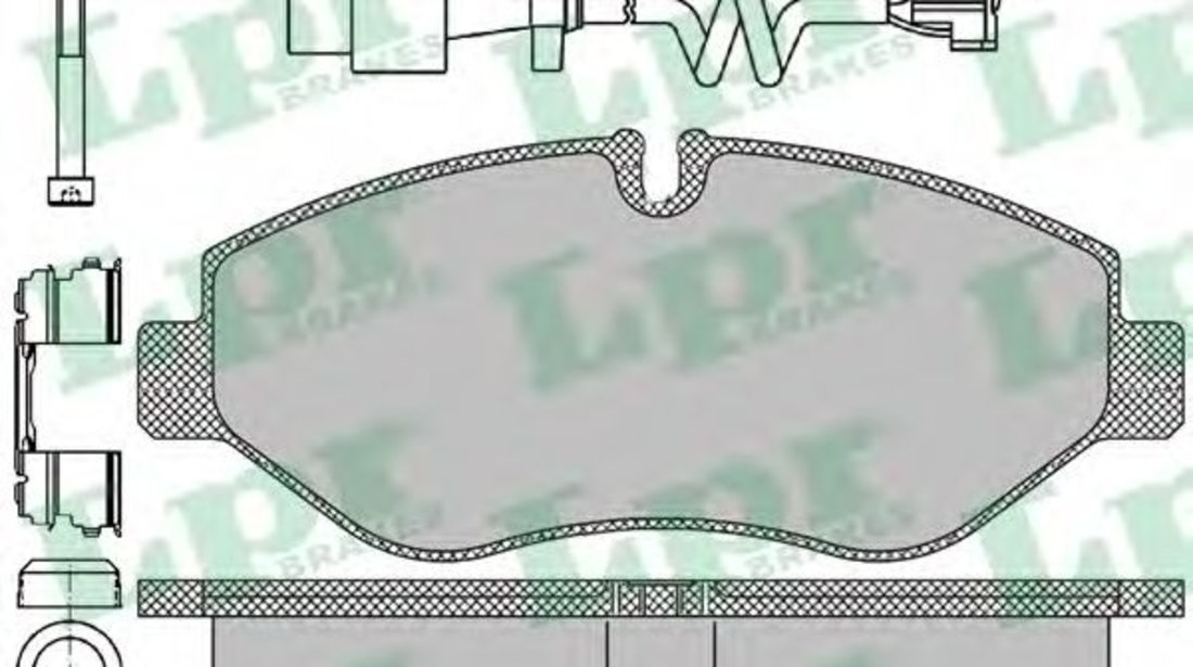 Set placute frana,frana disc IVECO DAILY III platou / sasiu (1999 - 2006) LPR 05P1297B piesa NOUA