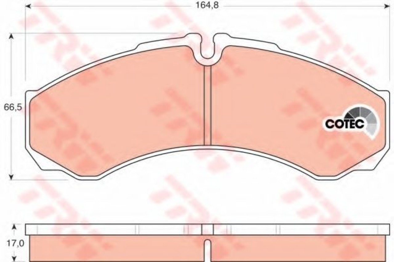 Set placute frana,frana disc IVECO DAILY III platou / sasiu (1999 - 2006) TRW GDB1534 piesa NOUA