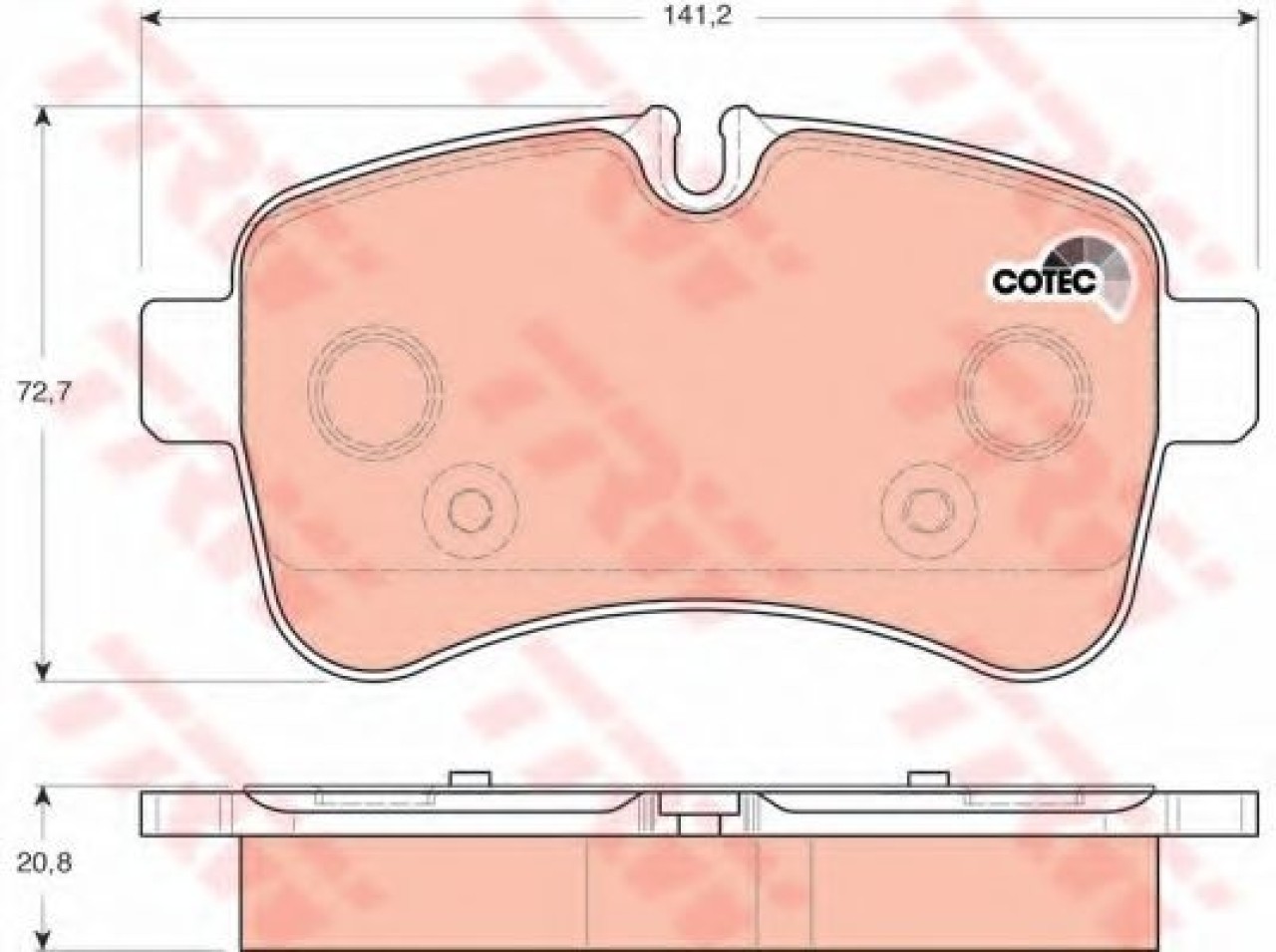 Set placute frana,frana disc IVECO DAILY III caroserie inchisa/combi (1997 - 2007) TRW GDB1748 piesa NOUA