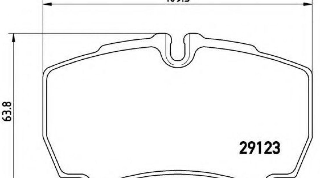 Set placute frana,frana disc IVECO DAILY III caroserie inchisa/combi (1997 - 2007) BREMBO P A6 023 piesa NOUA