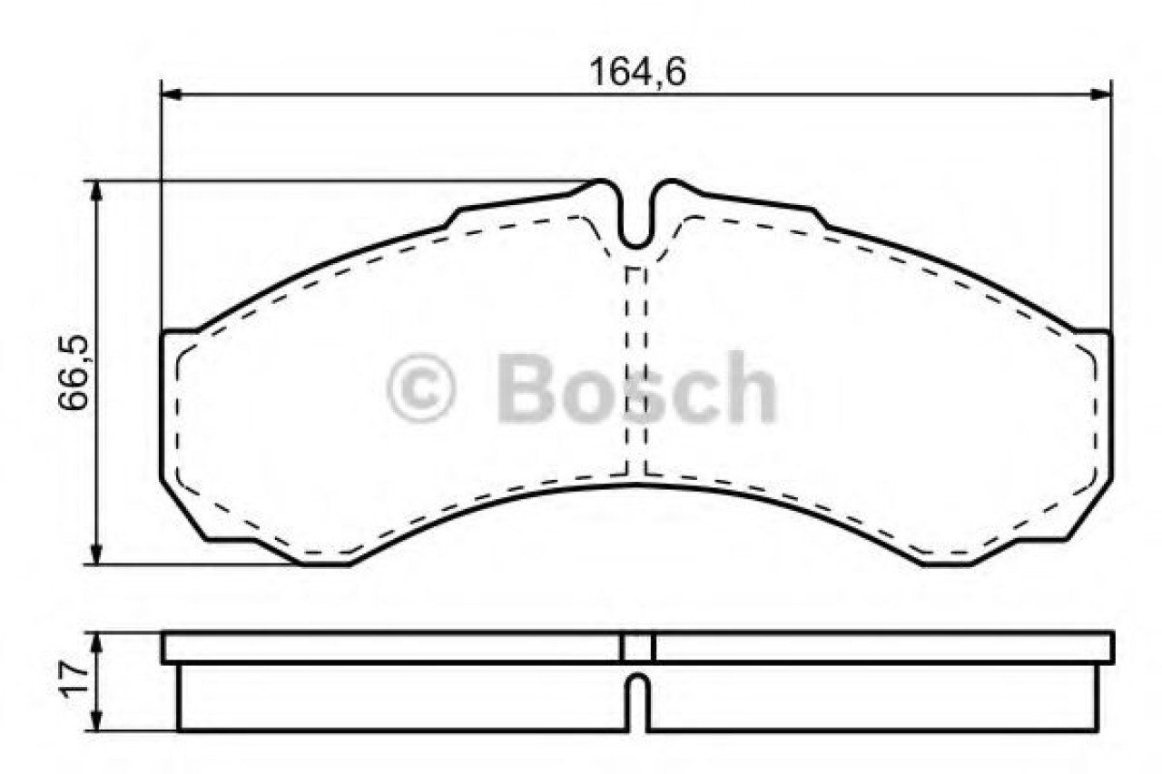 Set placute frana,frana disc IVECO DAILY IV bus (2006 - 2011) BOSCH 0 986 424 833 piesa NOUA