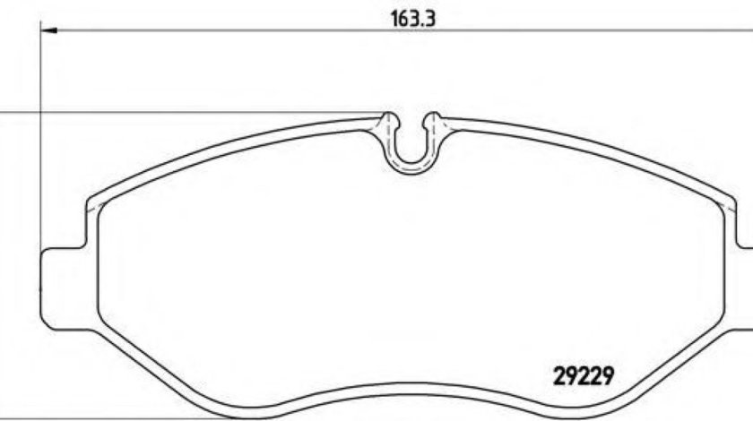 Set placute frana,frana disc IVECO DAILY IV bus (2006 - 2011) BREMBO P A6 026 piesa NOUA