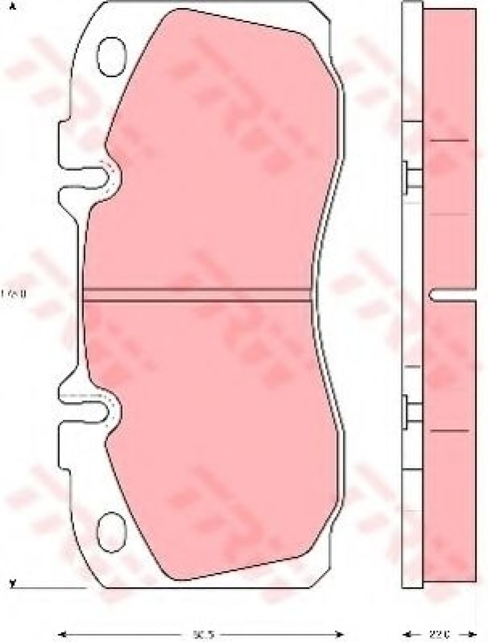 Set placute frana,frana disc IVECO DAILY IV platou / sasiu (2006 - 2011) TRW GDB5068 piesa NOUA