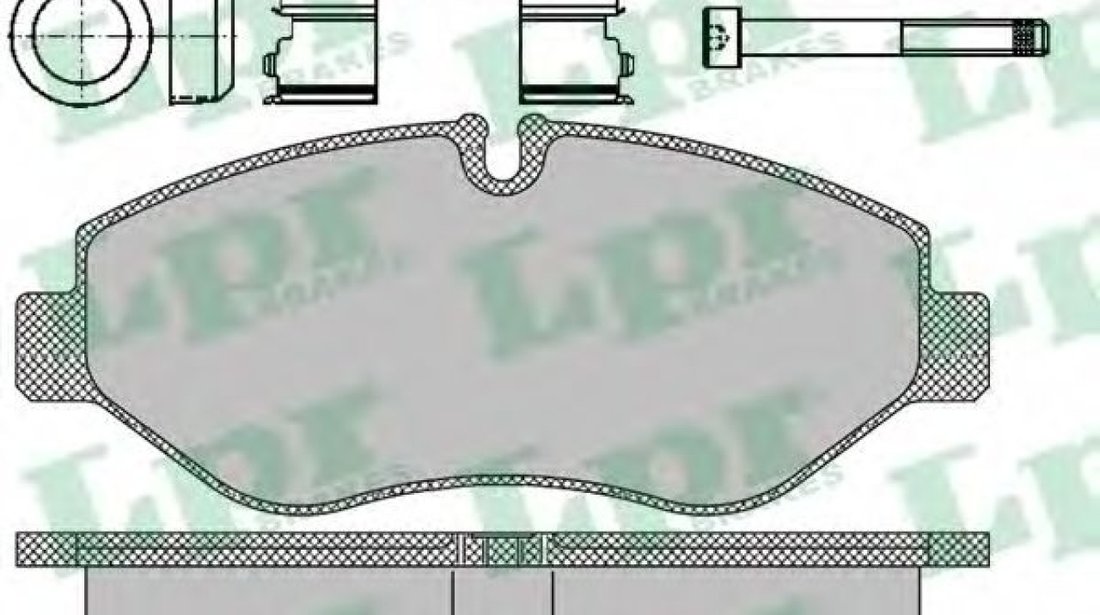 Set placute frana,frana disc IVECO DAILY IV autobasculanta (2006 - 2011) LPR 05P1297 piesa NOUA