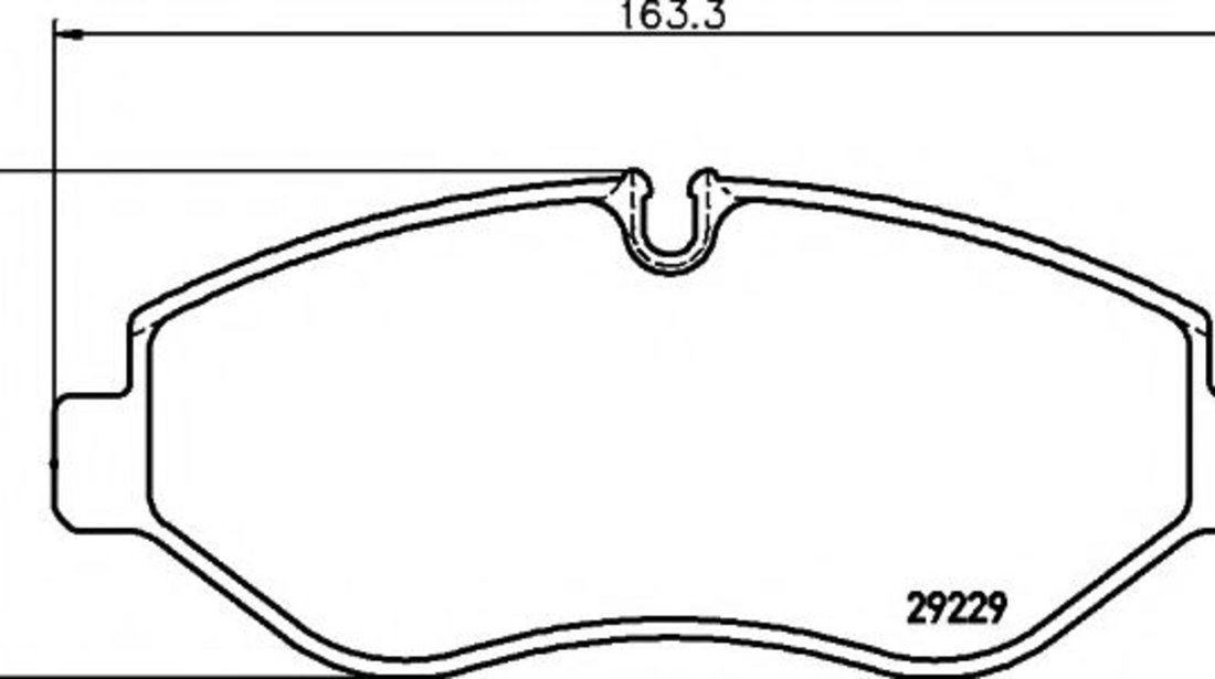 Set placute frana,frana disc IVECO DAILY IV platou / sasiu (2006 - 2011) TEXTAR 2922901 piesa NOUA