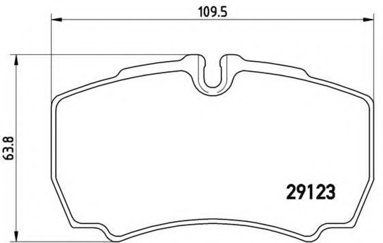 Set placute frana,frana disc IVECO DAILY IV caroserie inchisa/combi (2006 - 2012) BREMBO P A6 023 piesa NOUA