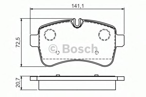 Set placute frana,frana disc IVECO DAILY V platou / sasiu (2011 - 2014) BOSCH 0 986 494 460 piesa NOUA