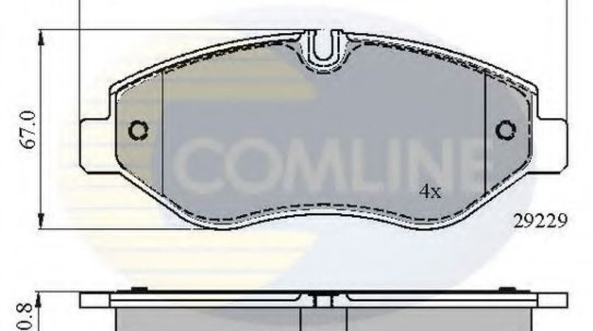 Set placute frana,frana disc IVECO DAILY V platou / sasiu (2011 - 2014) COMLINE CBP01616 piesa NOUA