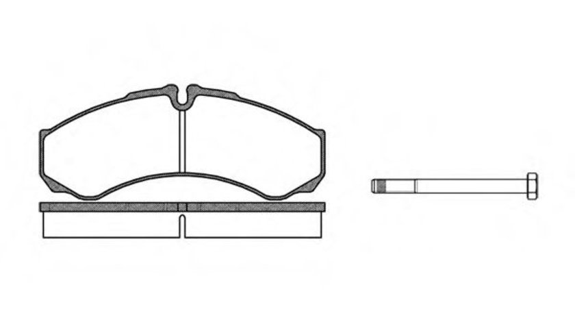 Set placute frana,frana disc IVECO DAILY V platou / sasiu (2011 - 2014) REMSA 0651.00 piesa NOUA