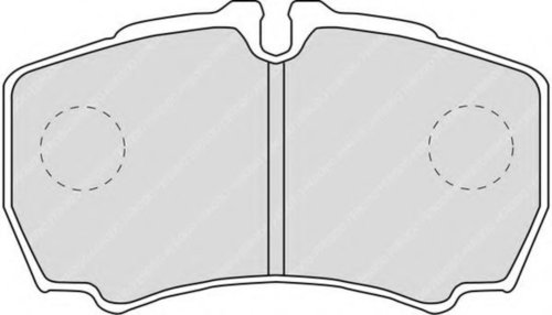 Set placute frana,frana disc IVECO DAILY V caroserie inchisa/combi (2011 - 2014) FERODO FVR1405 pies...