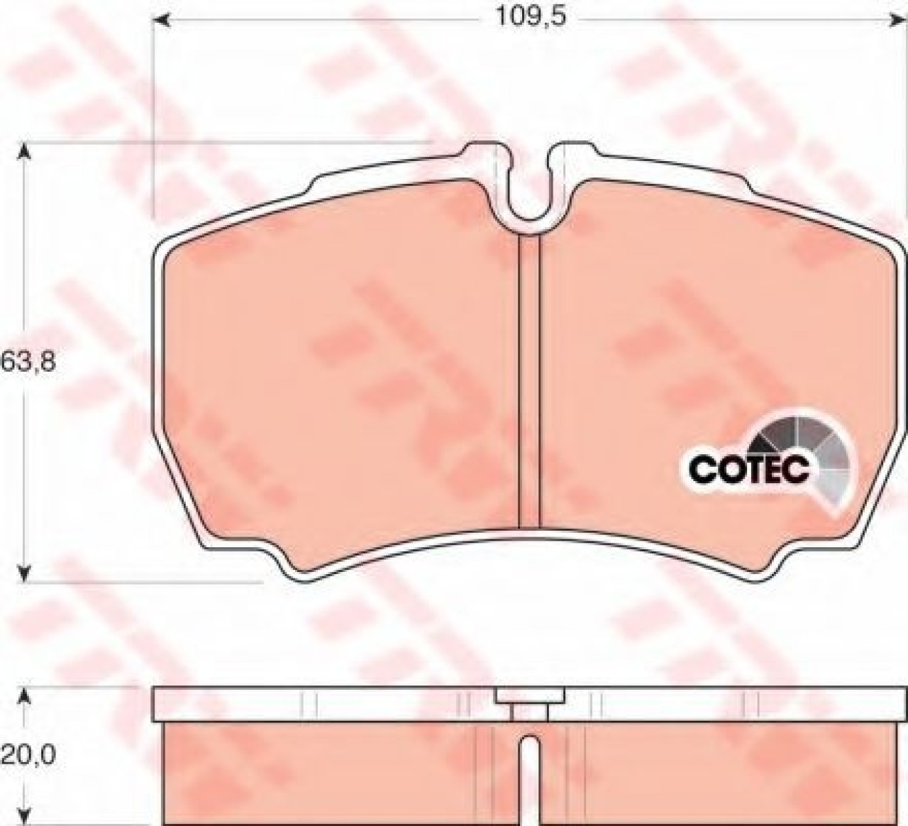 Set placute frana,frana disc IVECO DAILY VI platou / sasiu (2014 - 2016) TRW GDB1535 piesa NOUA