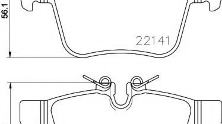 Set placute frana,frana disc JAGUAR F-PACE (DC, X761) (2015 - 2016) TEXTAR 2214101 piesa NOUA