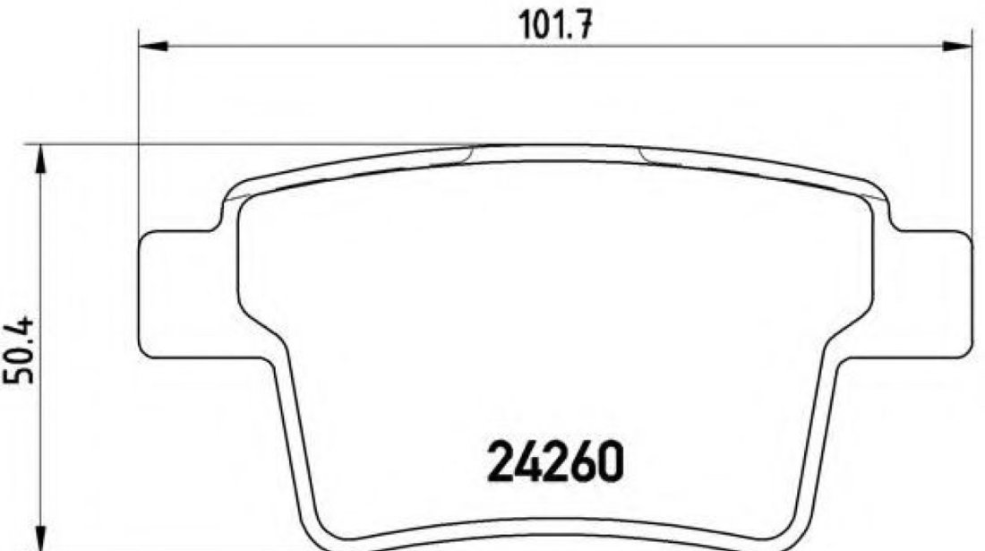 Set placute frana,frana disc JAGUAR X-TYPE (CF1) (2001 - 2009) BREMBO P 24 063 piesa NOUA