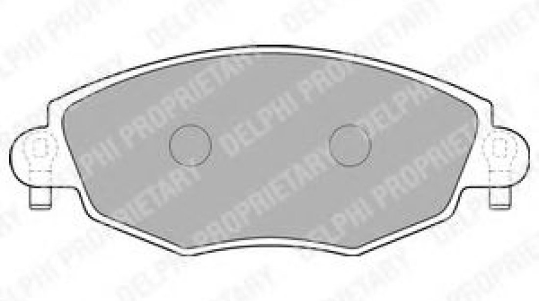 Set placute frana,frana disc JAGUAR X-TYPE Estate (CF1) (2003 - 2009) DELPHI LP1533 piesa NOUA