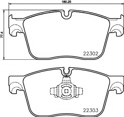 Set placute frana,frana disc JAGUAR XF (JB, X260) (2015 - 2016) TEXTAR 2230201 piesa NOUA