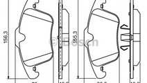 Set placute frana,frana disc JAGUAR XF SPORTBRAKE ...