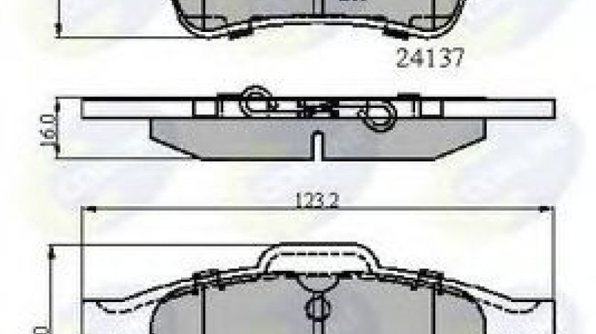 Set placute frana,frana disc JAGUAR XJ (N3, X350, X358) (2003 - 2009) COMLINE CBP01599 piesa NOUA