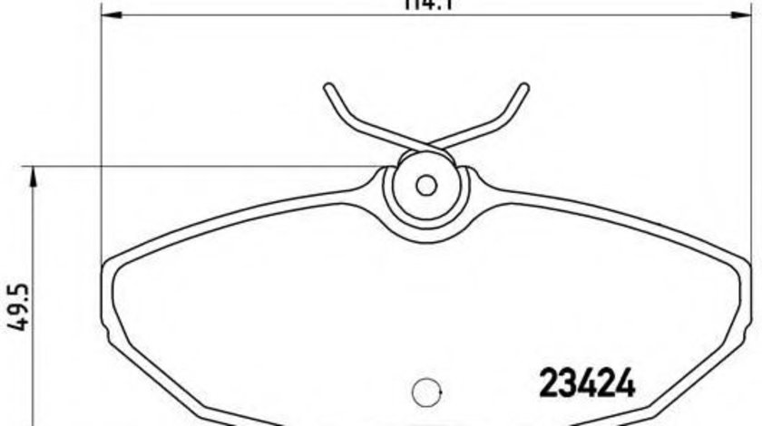 Set placute frana,frana disc JAGUAR XJ (N3, X350, X358) (2003 - 2009) BREMBO P 36 013 piesa NOUA