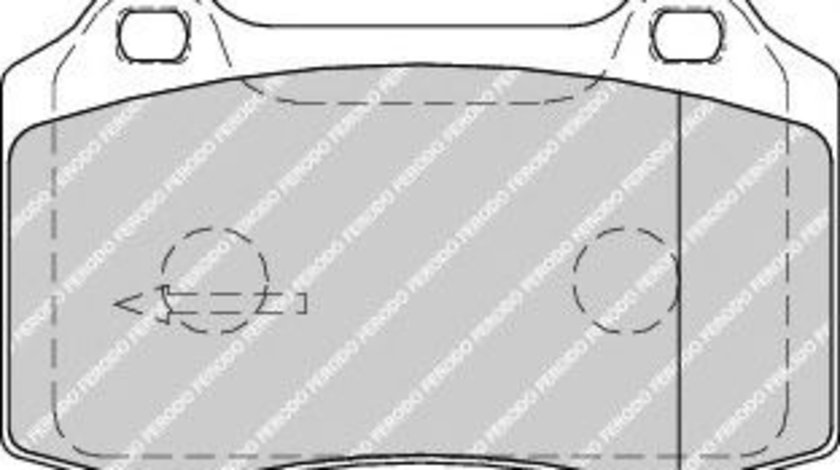 Set placute frana,frana disc JAGUAR XJ (NAW, NBW) (1996 - 2003) FERODO FDB1949 piesa NOUA