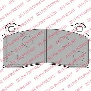 Set placute frana,frana disc JAGUAR XJ (NAW, NBW) (1996 - 2003) DELPHI LP2113 piesa NOUA