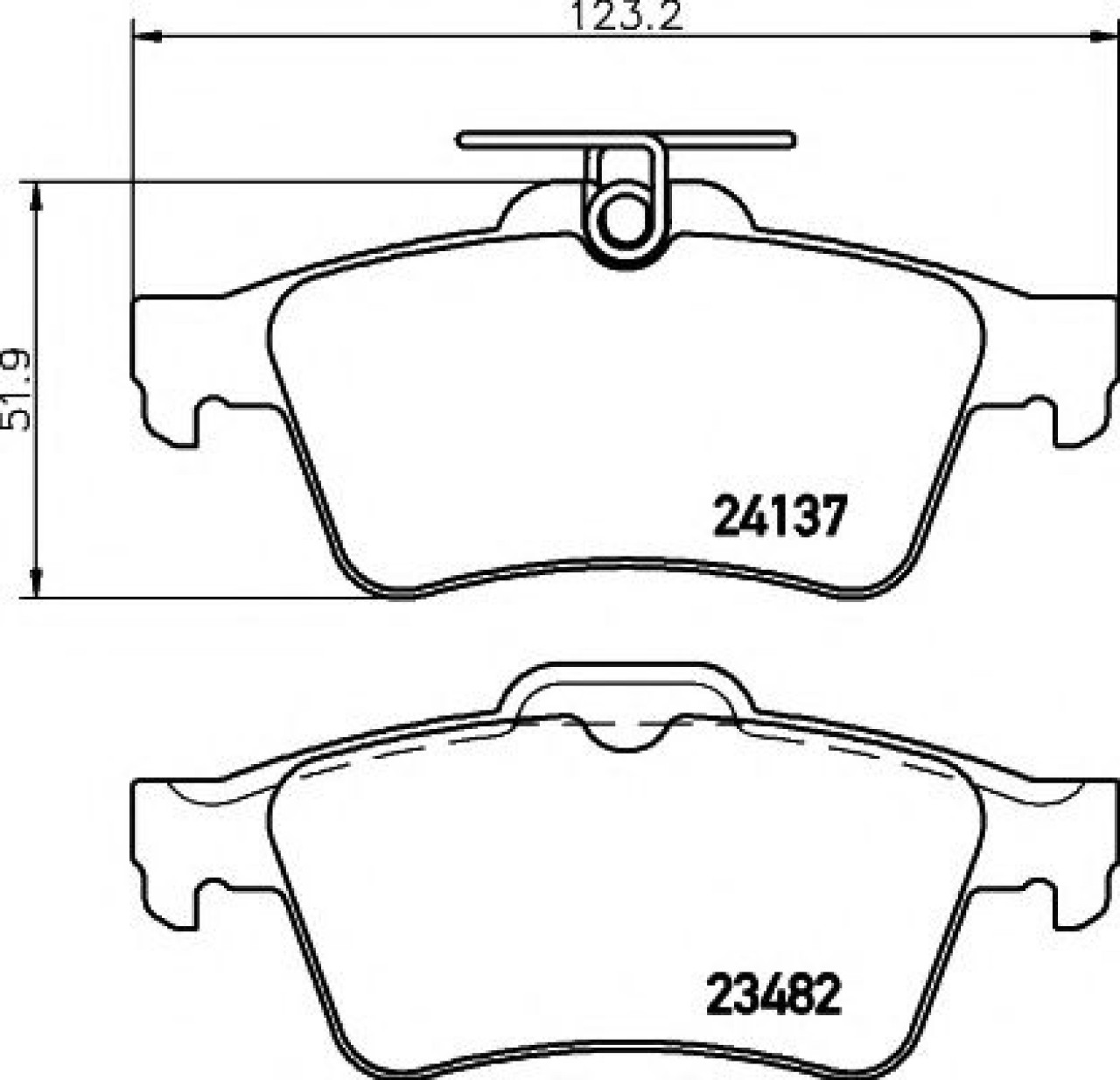 Set placute frana,frana disc JAGUAR XJ (NNA, X35, J12, J24) (2009 - 2016) TEXTAR 2413701 piesa NOUA