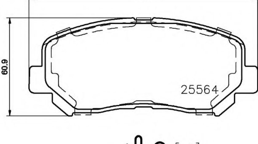 Set placute frana,frana disc JEEP CHEROKEE (KL) (2013 - 2016) TEXTAR 2556403 piesa NOUA