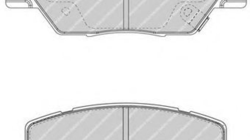 Set placute frana,frana disc JEEP RENEGADE (BU) (2014 - 2016) FERODO FDB4688 piesa NOUA