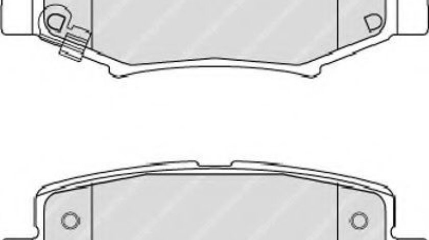 Set placute frana,frana disc JEEP WRANGLER II (TJ) (1996 - 2008) FERODO FDB4239 piesa NOUA