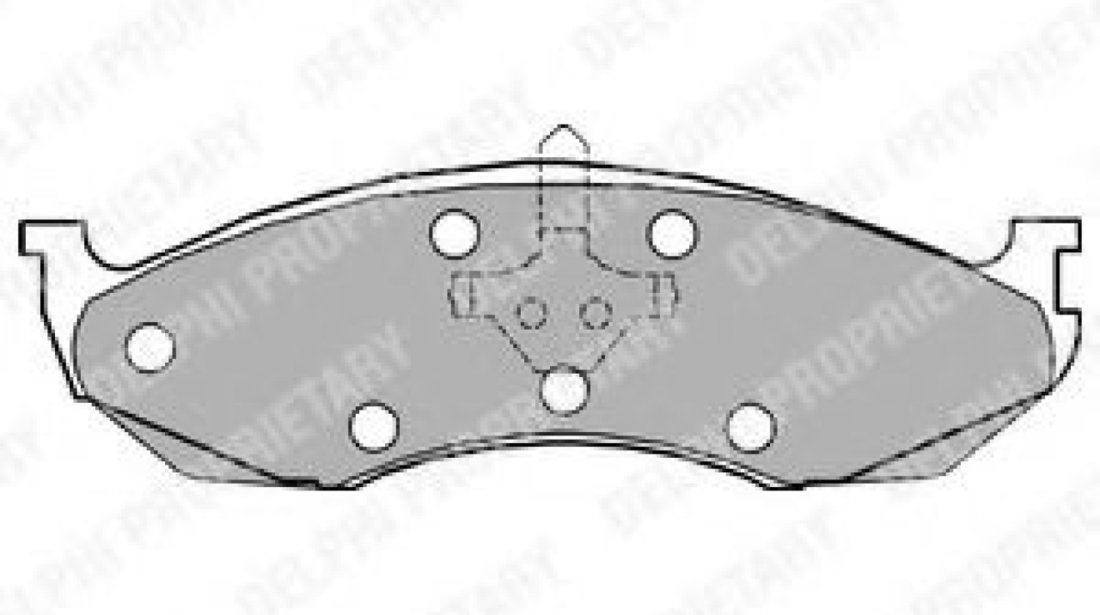 Set placute frana,frana disc JEEP WRANGLER II (TJ) (1996 - 2008) DELPHI LP1615 piesa NOUA