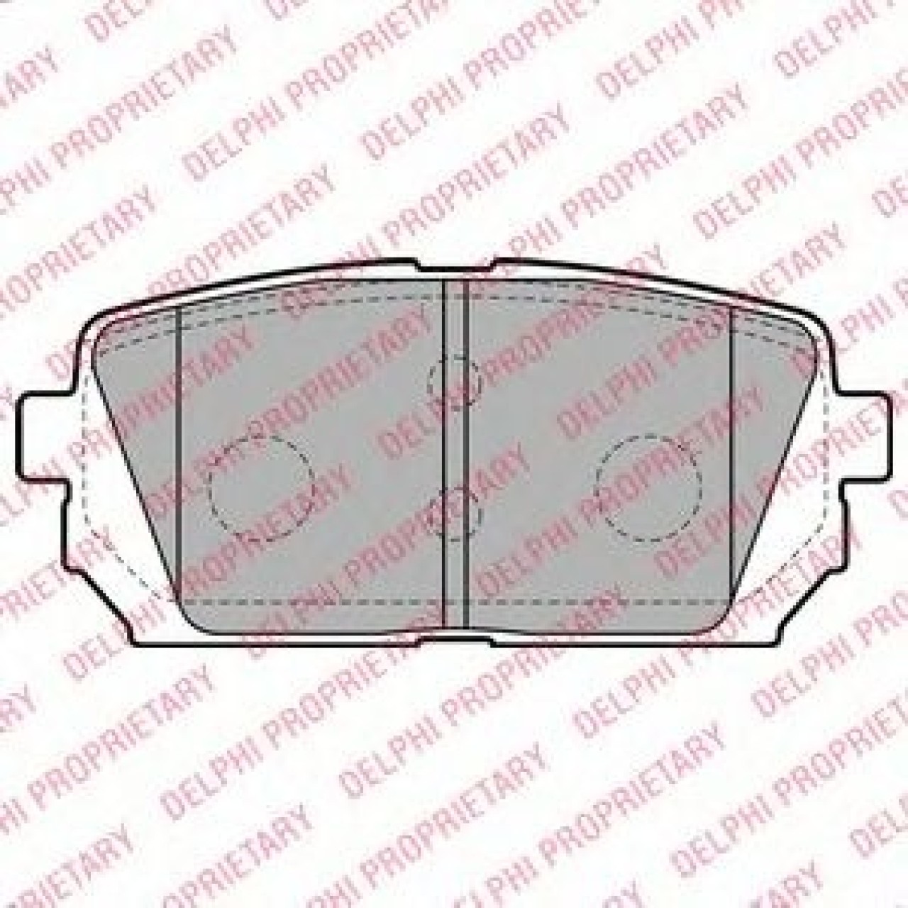 Set placute frana,frana disc KIA CARENS II (FJ) (2002 - 2006) DELPHI LP2051 piesa NOUA