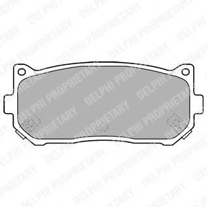 Set placute frana,frana disc KIA CARENS II (FJ) (2002 - 2006) DELPHI LP1528 piesa NOUA