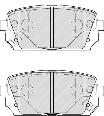 Set placute frana,frana disc KIA CARENS III (UN) (2006 - 2013) FERODO FDB4193 piesa NOUA