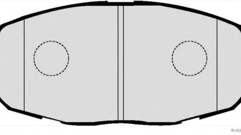 Set placute frana,frana disc KIA CEED Hatchback (ED) (2006 - 2012) HERTH+BUSS JAKOPARTS J3600330 piesa NOUA