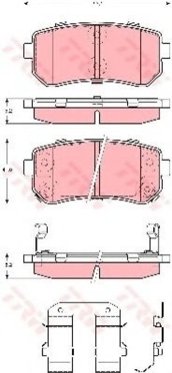 Set placute frana,frana disc KIA CEED (JD) (2012 - 2016) TRW GDB3421 piesa NOUA