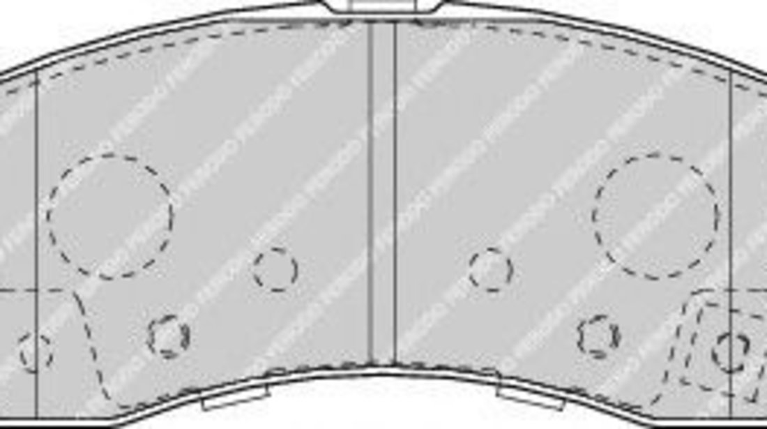 Set placute frana,frana disc KIA CERATO limuzina (2001 - 2004) FERODO FDB1602 piesa NOUA