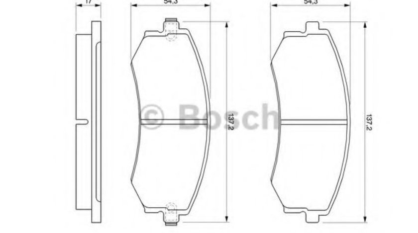 Set placute frana,frana disc KIA MAGENTIS (GD) (2001 - 2005) BOSCH 0 986 424 215 piesa NOUA