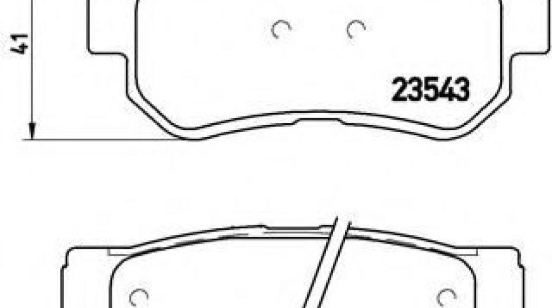 Set placute frana,frana disc KIA MAGENTIS (GD) (2001 - 2005) BREMBO P 30 014 piesa NOUA