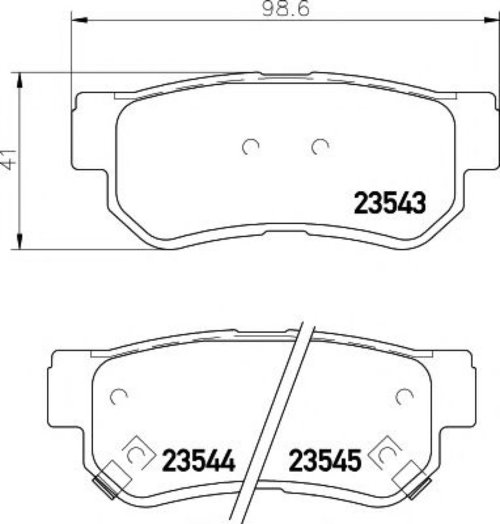 Set placute frana,frana disc KIA MAGENTIS (MG) (2005 - 2016) TEXTAR 2354301 piesa NOUA