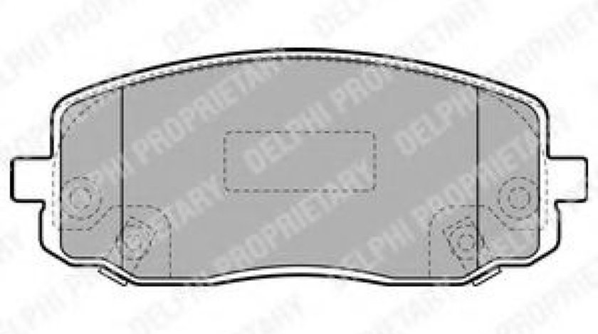 Set placute frana,frana disc KIA PICANTO (BA) (2004 - 2011) DELPHI LP1933 piesa NOUA