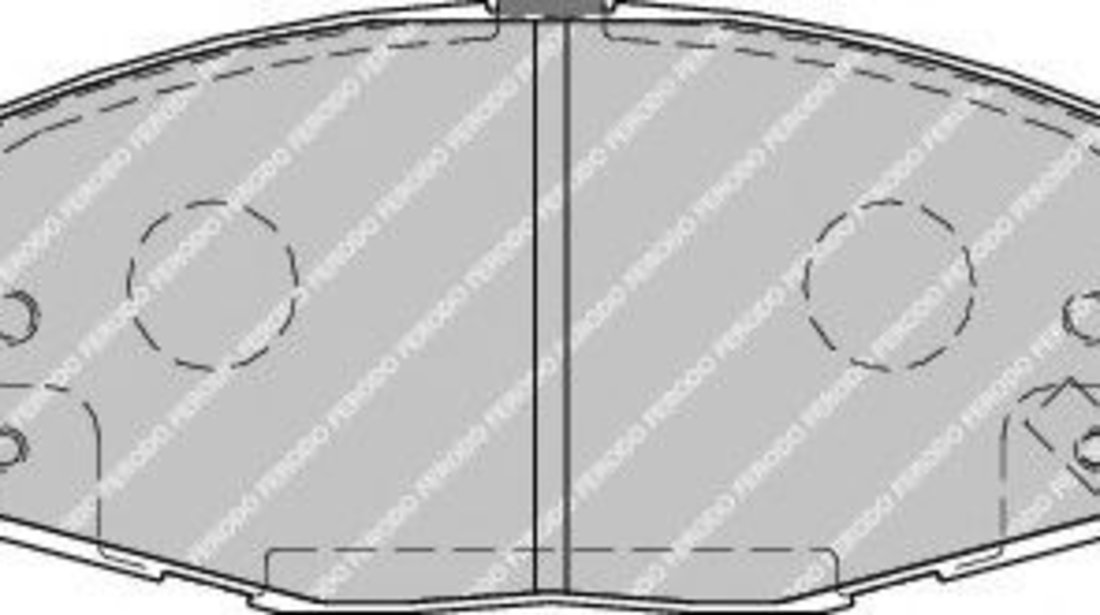 Set placute frana,frana disc KIA PRO CEED (ED) (2008 - 2013) FERODO FDB1869 piesa NOUA