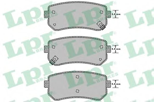 Set placute frana,frana disc KIA PRO CEED (ED) (2008 - 2013) LPR 05P1344 piesa NOUA