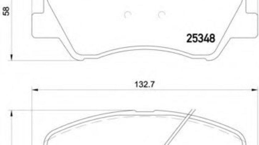 Set placute frana,frana disc KIA RIO III limuzina (UB) (2010 - 2016) BREMBO P 18 025 piesa NOUA