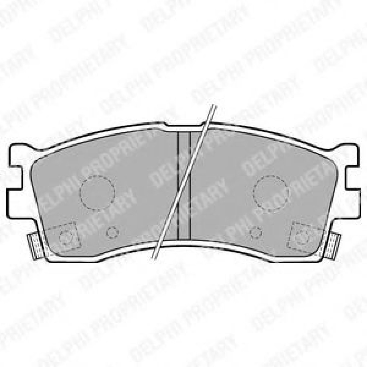 Set placute frana,frana disc KIA SHUMA II limuzina (FB) (2001 - 2004) DELPHI LP1702 piesa NOUA