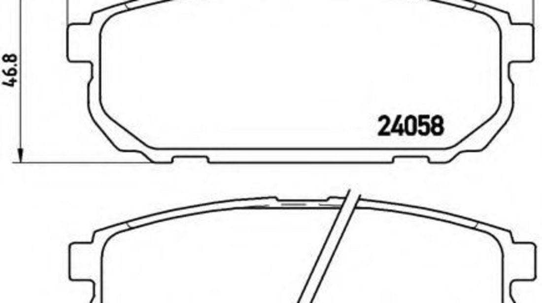 Set placute frana,frana disc KIA SORENTO I (JC) (2002 - 2009) BREMBO P 30 023 piesa NOUA