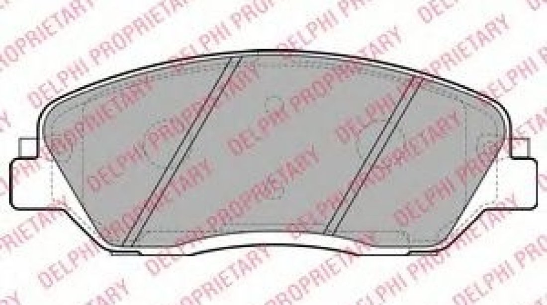 Set placute frana,frana disc KIA SORENTO II (XM) (2009 - 2015) DELPHI LP2048 piesa NOUA