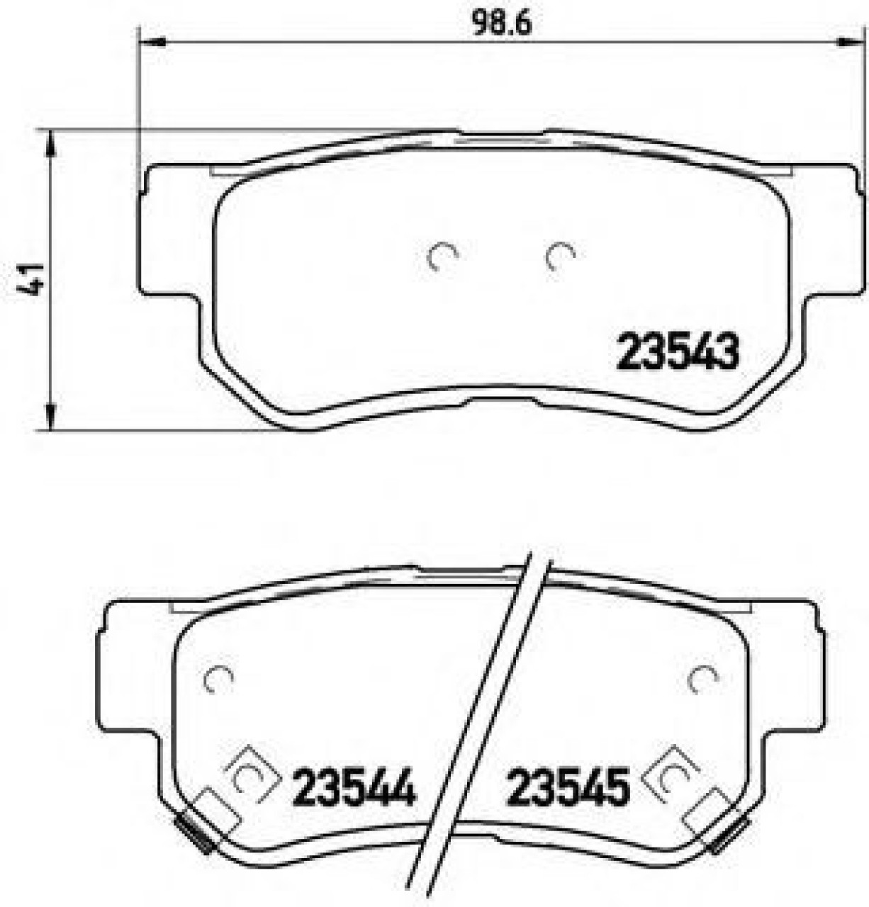 Set placute frana,frana disc KIA SPORTAGE (JE, KM) (2004 - 2016) BREMBO P 30 014 piesa NOUA